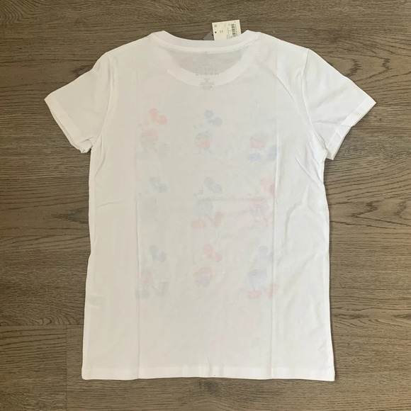 Disney Mickey Grid Americana Short Sleeve Graphic T-Shirt - Size M - White - NWT - Picture 4 of 9